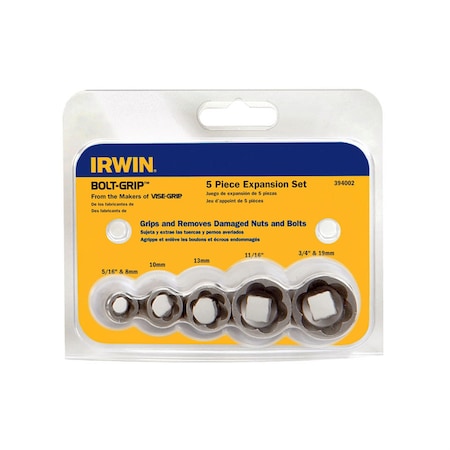 Hanson 5 Piece BOLT-GRIP Bolt Extractor Expansion Set 394002